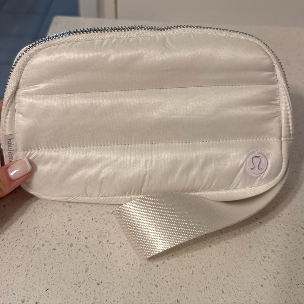 lululemon athletica White Quilted Bag